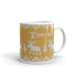 Scandinavian Moose Mug, Knitting Name Mug, Christmas Sweater Mug